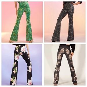 Cynthia Rowley Bonded Fit + Flare Pants